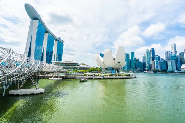 Сингапур Января 2019 Года Красивый Архитектурный Небоскреб Вокруг Залива Марина — стоковое фото