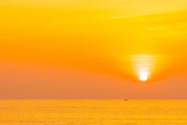 Krásné Venkovní Krajiny Tropické Přírody Moře Pláž Při Západu Slunce — Stock fotografie