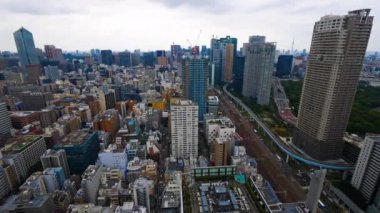 güzel modern Asya şehrinin zaman atlamalı görüntüleri