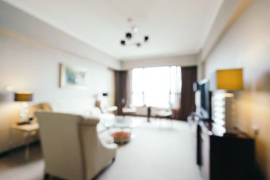 soyut bulanıklık ve odaklanmış oturma odası arka plan için iç mekan