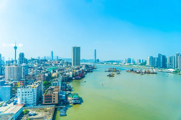 Bela Arquitetura Edifício Paisagem Urbana Horizonte Cidade Macau — Fotografia de Stock