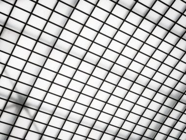 Cam çatı dış siyah ve beyaz renk stili ile binanın, mimari