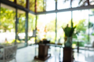 Soyut bulanıklık ve ufuk otel lobi ve salon iç arka planı için