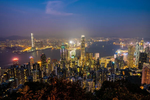 Bella Architettura Edificio Esterno Paesaggio Urbano Hong Kong Skyline Città — Foto Stock