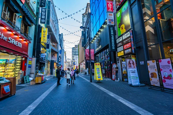 Seúl Corea Del Sur Diciembre 2018 Myeong Dong Market Lugar — Foto de Stock