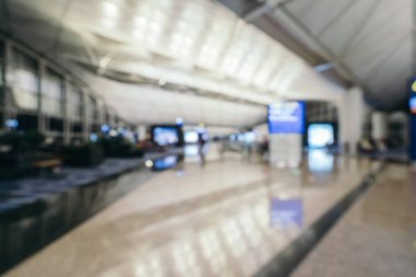 Soyut bulanıklık ve arka plan için Havaalanı terminal iç defocused