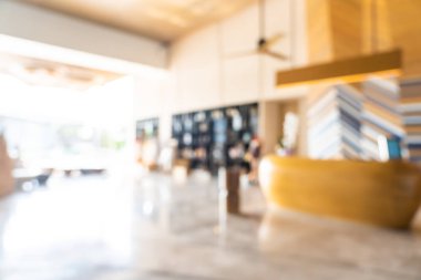 Soyut bulanıklık ve arka plan için otel lobisi.