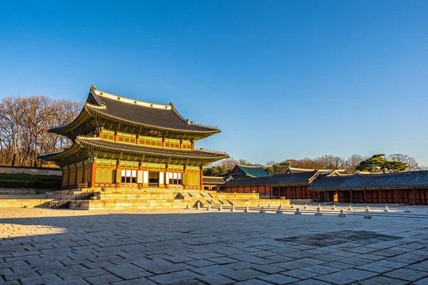 Όμορφη αρχιτεκτονική, κτίριο Changdeokgung palace στη Σεούλ ci — Φωτογραφία Αρχείου