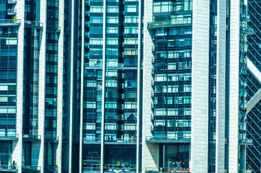 Dış pencere desen arka plan için bina güzel mimari