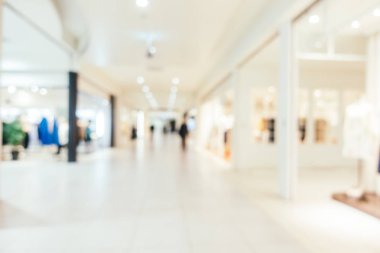 Soyut bulanıklık ve ufuk lüks alışveriş merkezi mağazası iç arka planı için