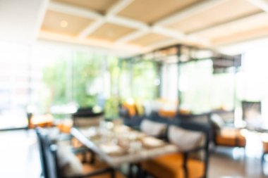 Soyut bulanıklık ve ufuk kafe Cafe ve büfe restoran iç arka planı için