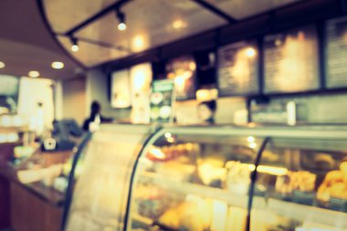 Soyut bulanıklık ve ufuk restoran ve kafe Cafe iç arka planı için