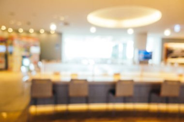 Arkaplan için mağaza içi soyut bulanıklık ve odaklanmış alışveriş merkezi