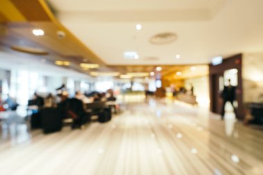 Soyut bulanıklık ve arka plan için otel lobisi.