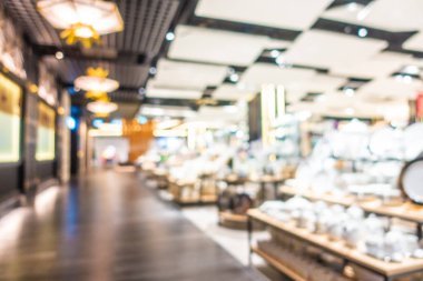 Soyut bulanıklık ve güzel lüks alışveriş ve perakende mağaza iç için arka plan bulanıklık