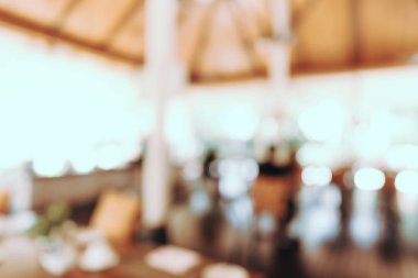 Soyut bulanıklık ve arka plan için açık büfe restoran ve kafe deodaklı