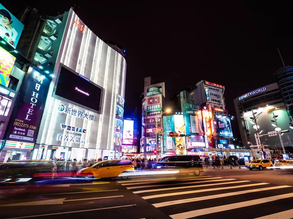 Tajpej Tajwan Listopada 2018 Targ Uliczny Ximending Jest Popularna Dzielnica — Zdjęcie stockowe