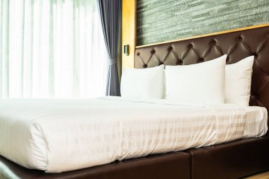 Yatak odası nın hafif lamba mobilya dekorasyon iç yatakta Güzel lüks rahat yastık