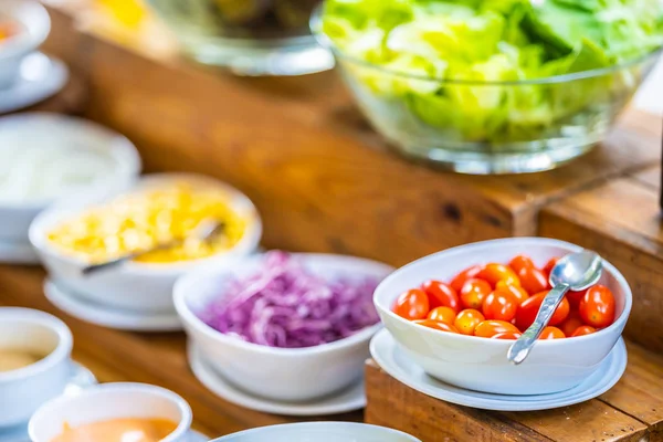 Barra de salada para saudável — Fotografia de Stock