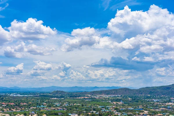 Vackert landskap och stadsbild i Hua Hin nästan Sea Beach en — Stockfoto