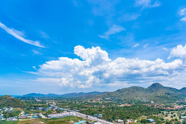 Vackert landskap och stadsbild i Hua Hin nästan Sea Beach en — Stockfoto