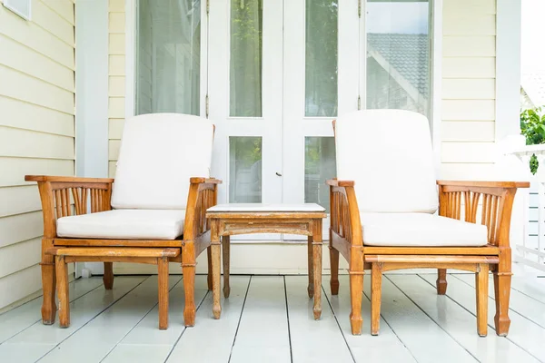 Empty chair and furniture decoration — Stock Photo, Image