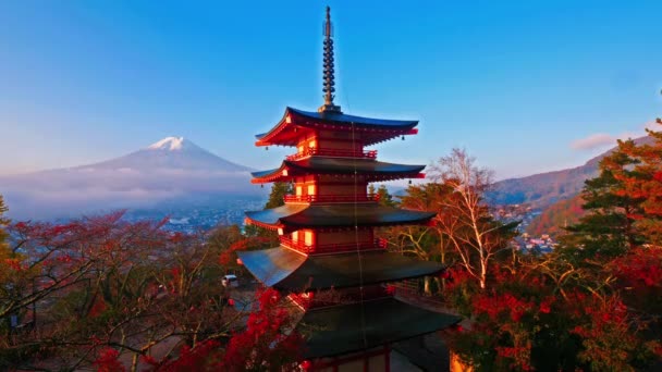 Scenic Footage Beautiful Mountain Fuji Japan — Stock Video