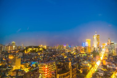 Bina Cityscape Makao şehrinin güzel mimari