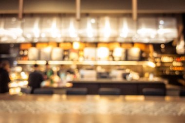 soyut bulanık kahve dükkanı iç mimarisi