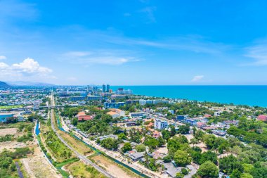 Güzel açık hava manzara ve hua hin şehir manzarası