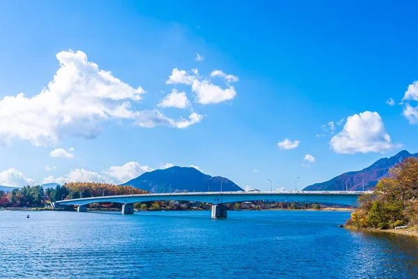 Vackra landskapet runt sjön kawaguchiko i Yamanashi Japan — Stockfoto