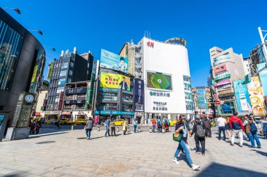 Taipei, Tayvan 30 Kasım 2018: Ximending piyasasıdır popula