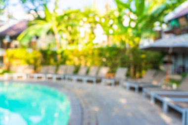 Soyut bulanıklık ve defokus açık yüzme havuzu