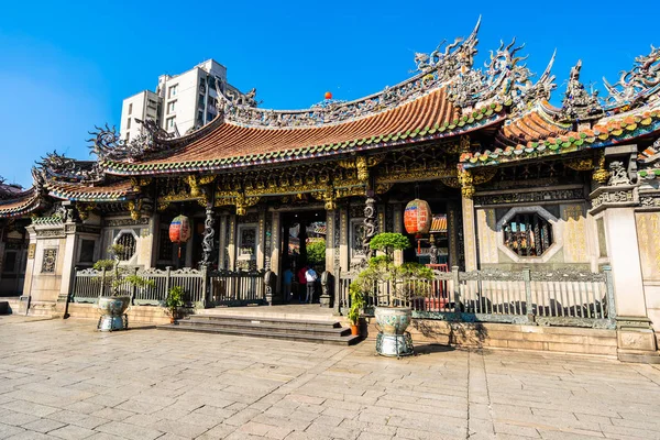 Tempio di Longshan nella città di Taipei taiwan — Foto Stock