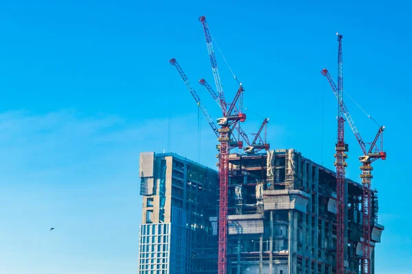 Crane construction site — Stock Photo, Image