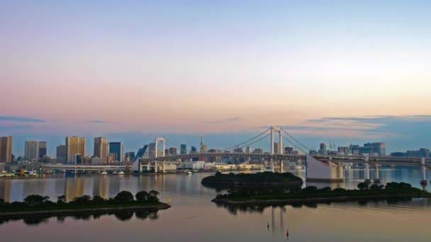 Imagens Cênicas Moderna Megalópole Cidade Asiática — Vídeo de Stock