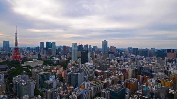 Natursköna Bilder Moderna Megalopolis Asiatiska Staden — Stockvideo