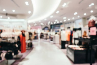 Arkaplan için mağaza içi soyut bulanıklık ve odaklanmış alışveriş merkezi