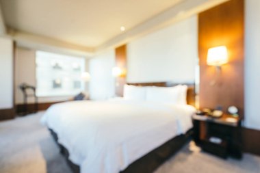 Soyut bulanıklık yatak odası ve yaşam alanı iç arka planı için