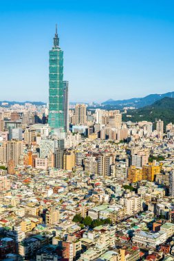 Tayvan Taipei şehir manzarası bina güzel mimari