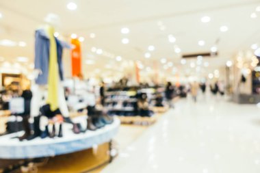 Soyut bulanıklık ve ufuk lüks alışveriş merkezi mağazası iç arka planı için