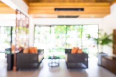 Soyut bulanıklık otel lobisi ve arka plan için oda salonu iç
