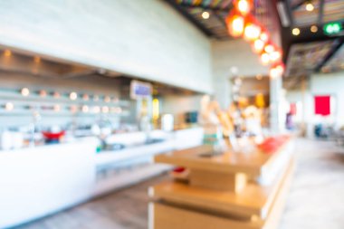 Soyut bulanıklık ve ufuk kafe ve Restoran iç arka planı için