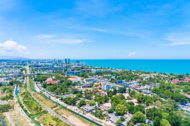Tayland'da hua hin şehringüzel açık hava manzara ve şehir manzarası
