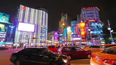 Modern megalopolis Asya şehrinin manzaralı görüntüleri