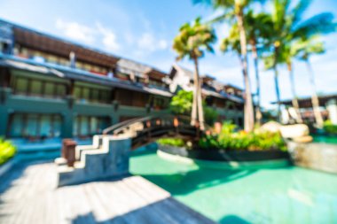 Seyahat ve tatil için güzel otel ve tatil arka plan bulanıklık