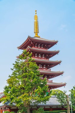Güzel mimari Sensoji Tapınağı inşa ünlü ziyaret asakusa alan tokyo Japonya için yerdir