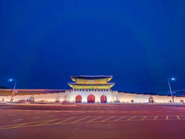 Gyeongbokgung Sarayı landmark Güney Kore'de Seul şehrinin güzel mimari yapı