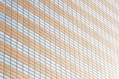 Güzel mimari ofis binası ile cam pencere dokular dış arka planı için