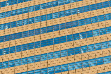 Güzel mimari ofis binası ile cam pencere dokular dış arka planı için